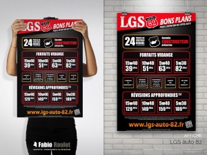 Flyer tarifs et forfaits vidange de votre garage