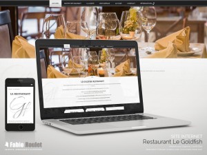 Site internet : restaurant le Goldfish 