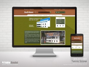 Site internet e-commerce de la boutique Tennis scorer