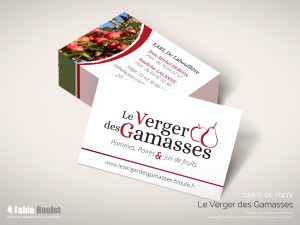 Print : Carte de visite  verger des Gamasses à Bioule