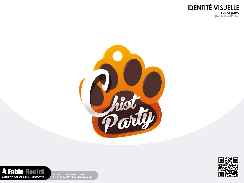 Logo Chiot party Création du logo de l'activité Chiot Party sur Paris