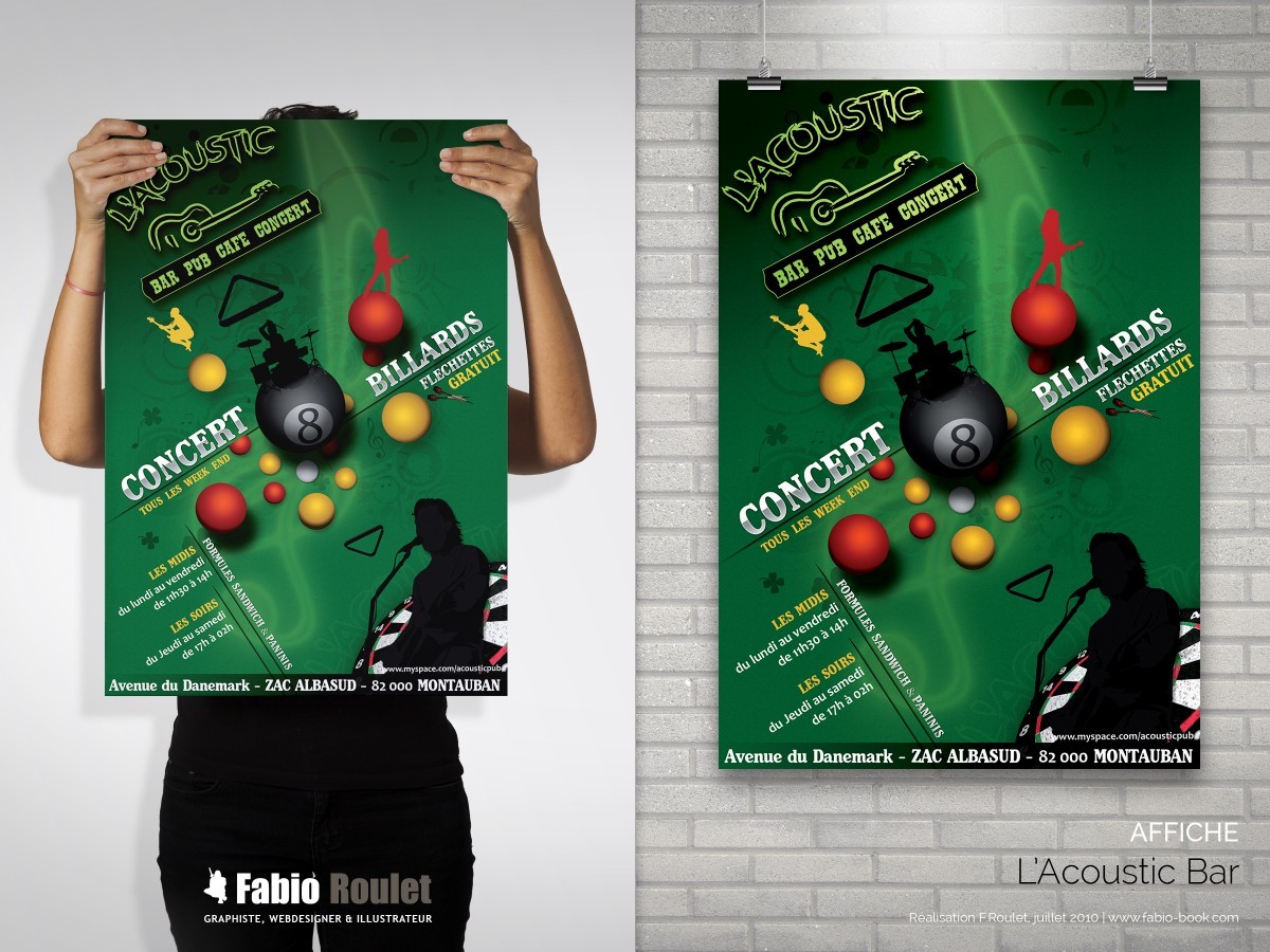 Affiche : Promotion du bar Flyer