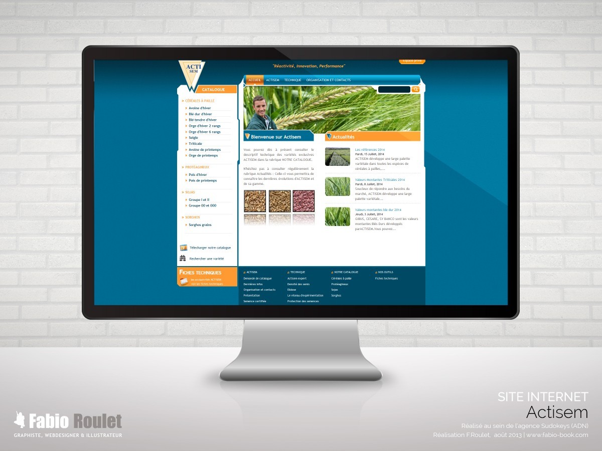 actisem.com Site internet drupal