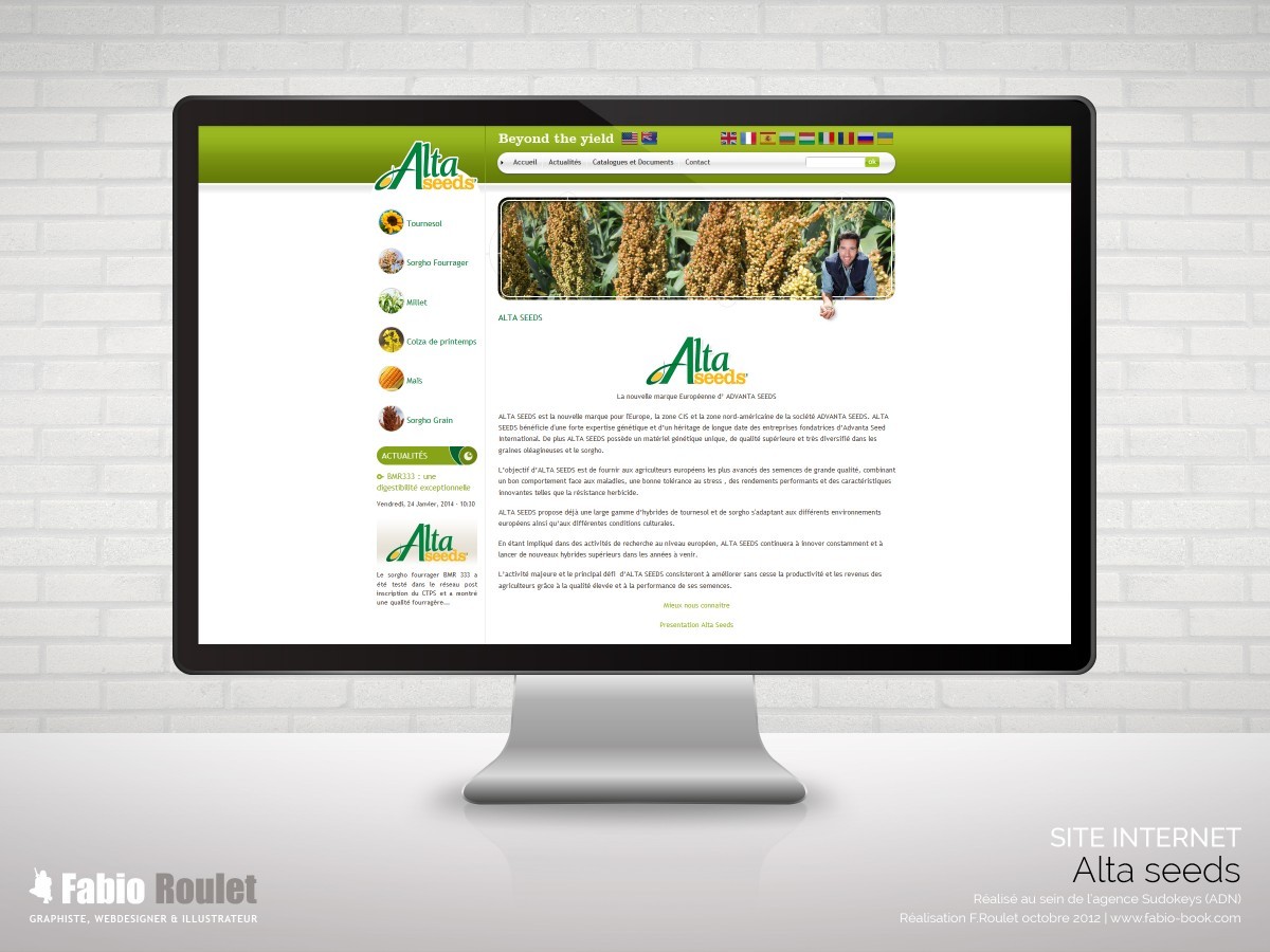 altaseeds.eu/fr Site internet drupal multi-lingues