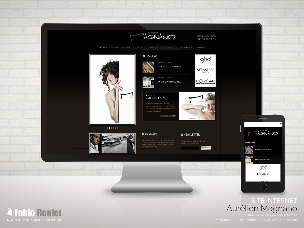 aurelienmagnano.fr Site internet du coiffeur à Albias 82