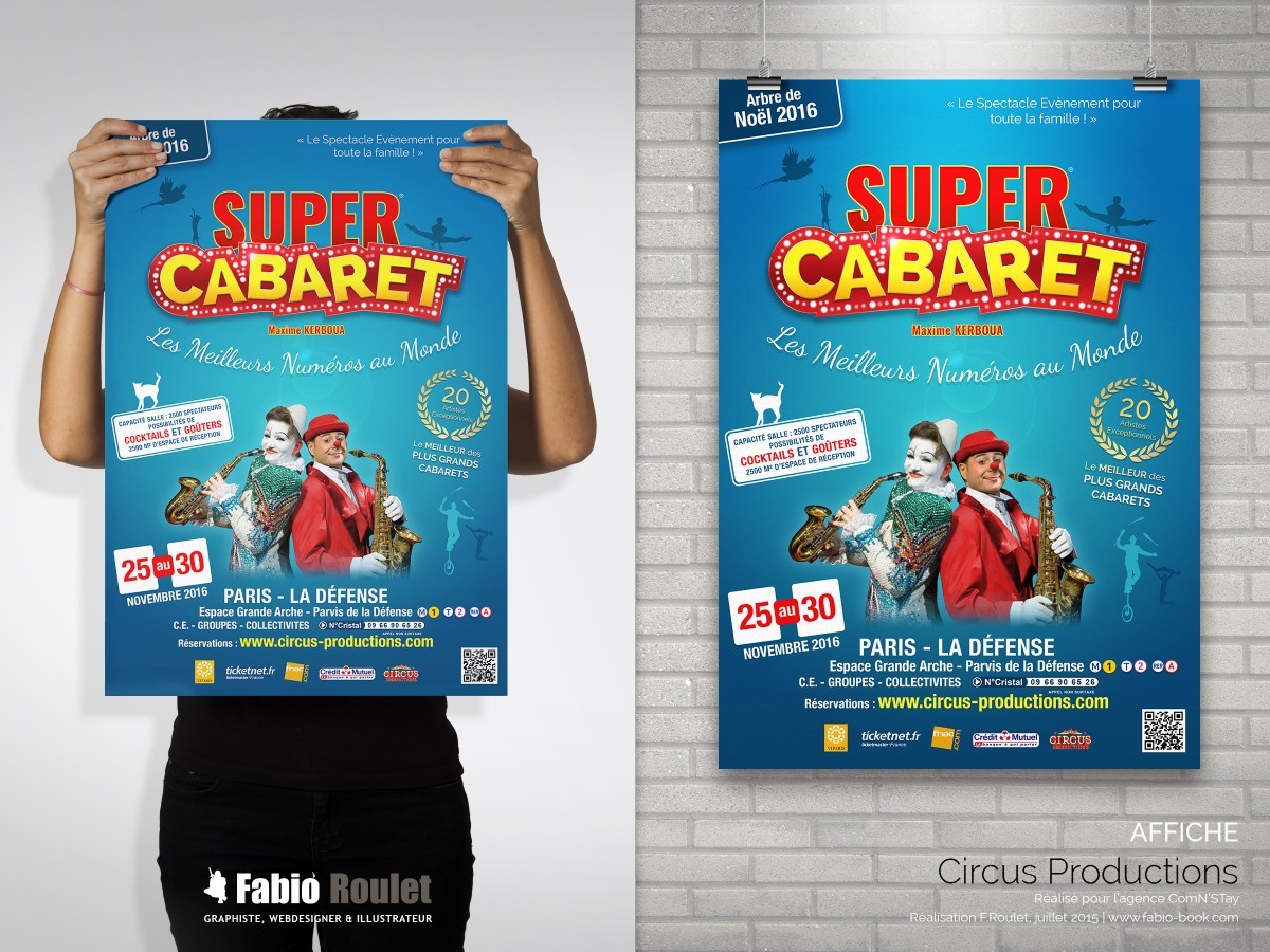Affiche : Super Cabaret Flyer
