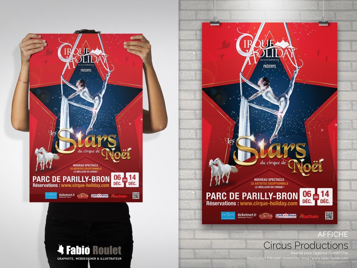 Affiche : Les stars du cirque de noel Flyer