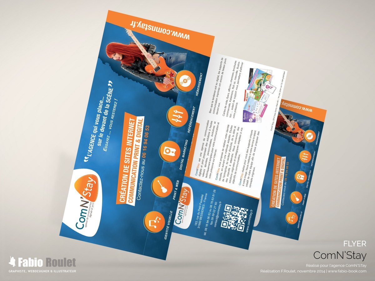 Flyer : Présentation des activité d el'agence de com Flyer