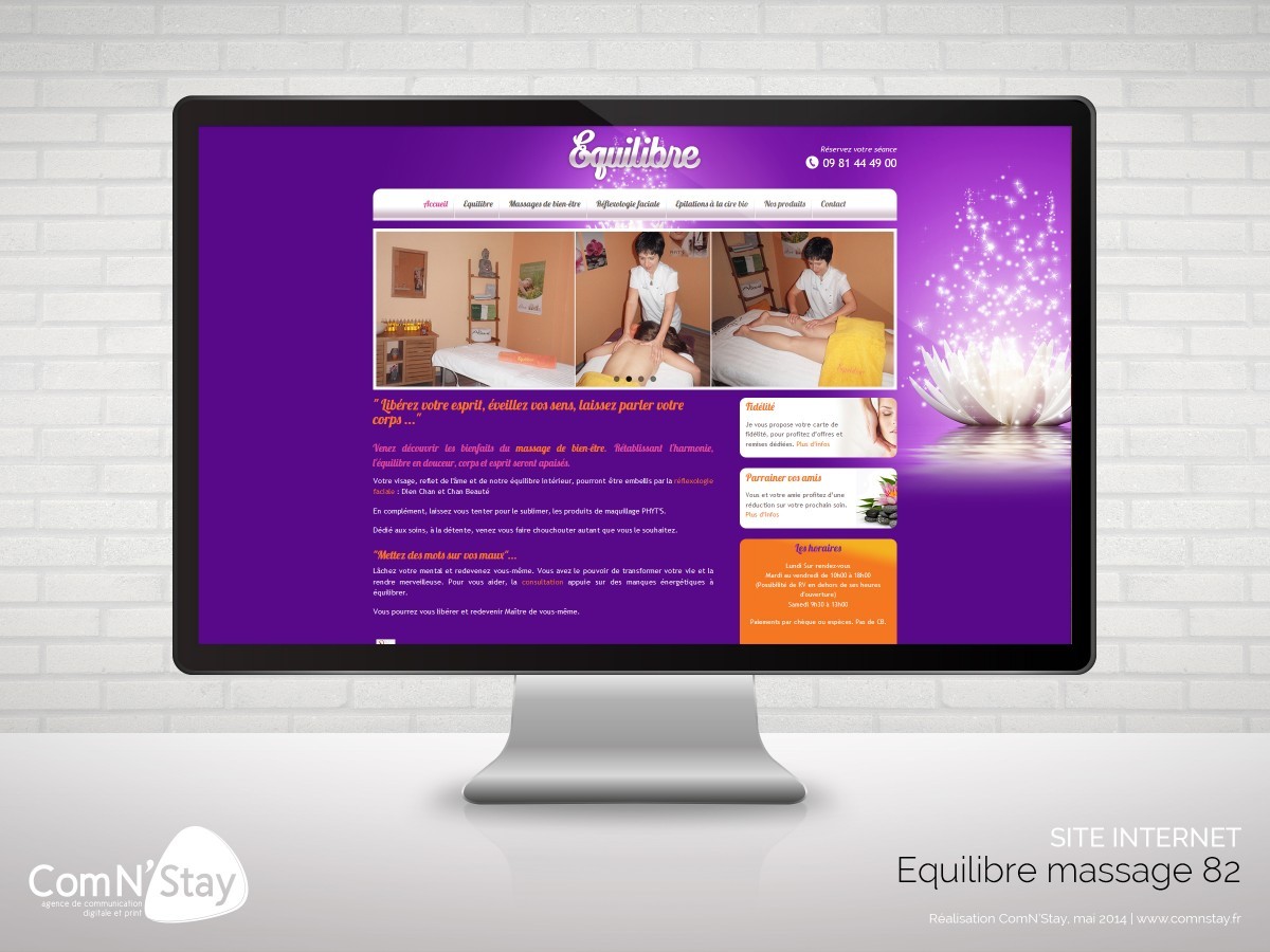 equilibre-massage-82.fr Site internet