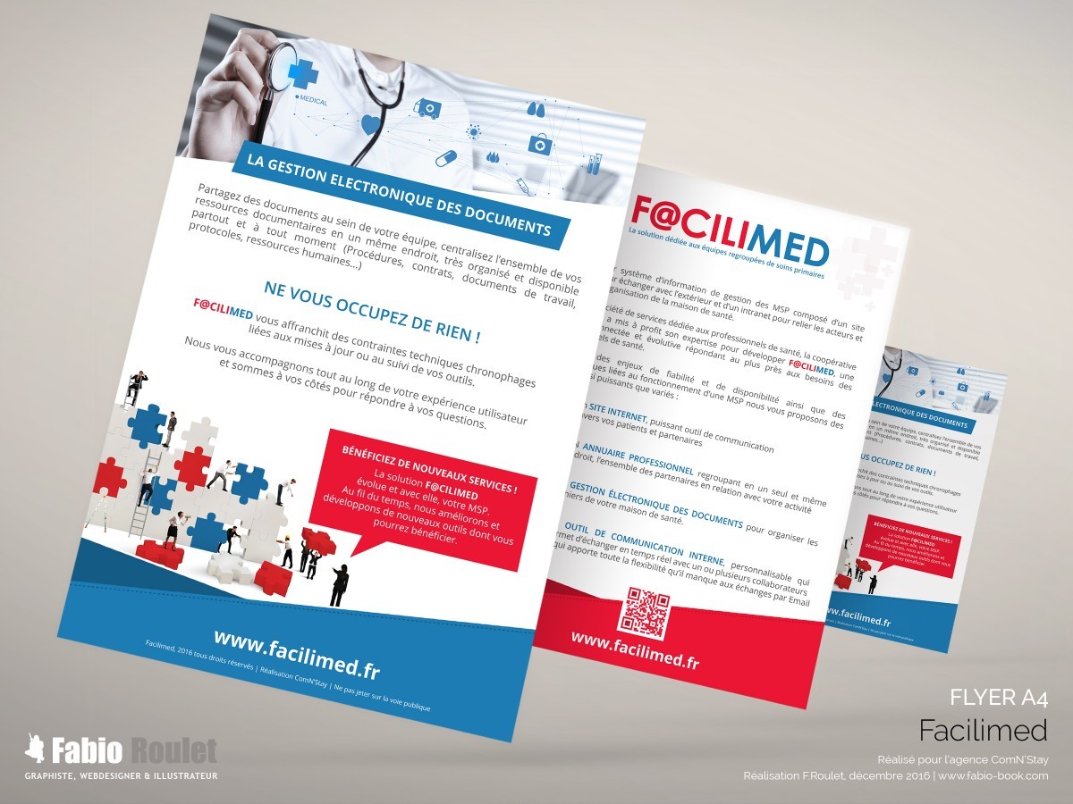 Print : flyer A5 Facilimed