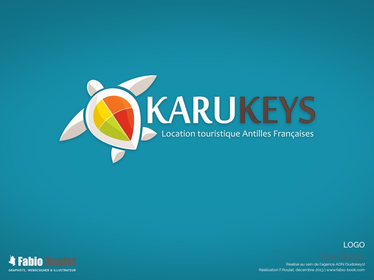 Karukeys Logo pour la société de location de villa en Guadeloupe