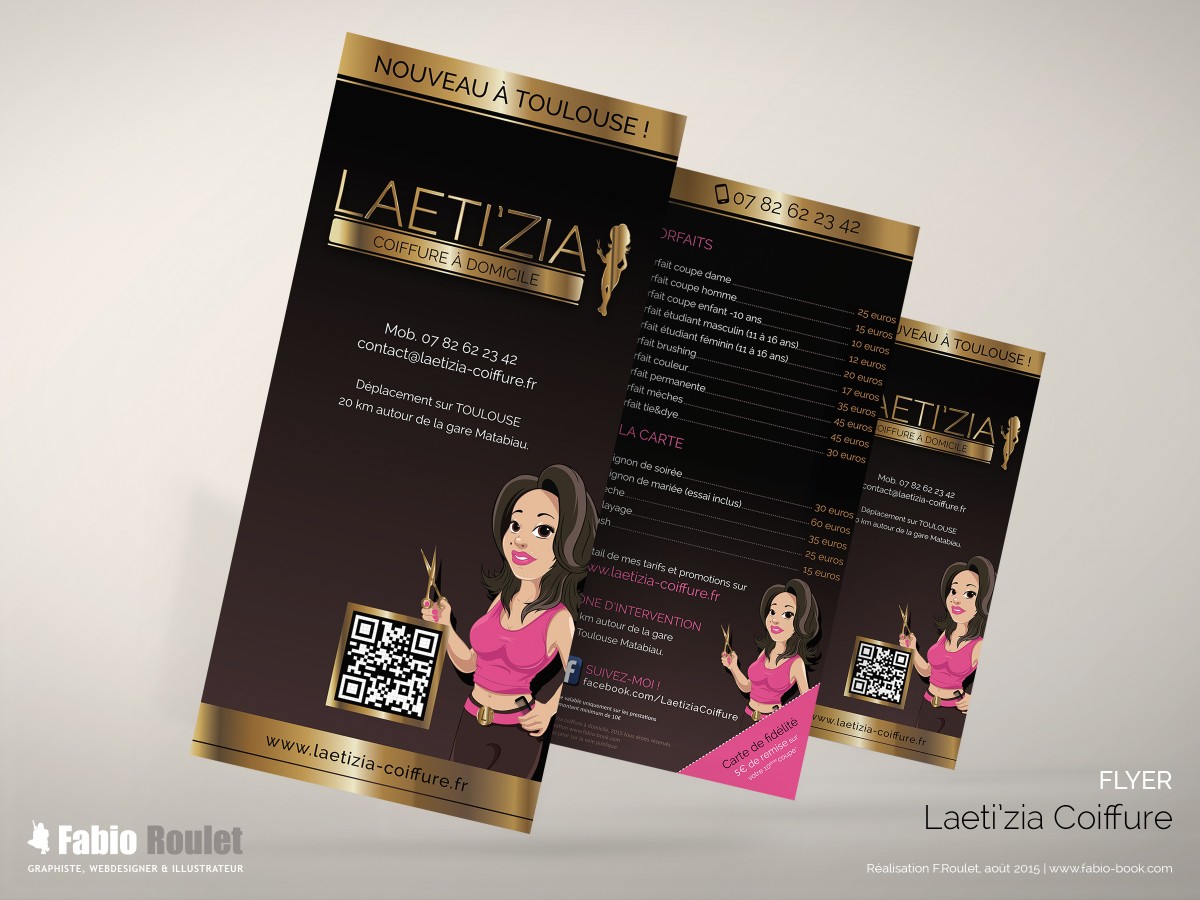 Flyer : Laeti'zia coiffure Toulouse Flyer