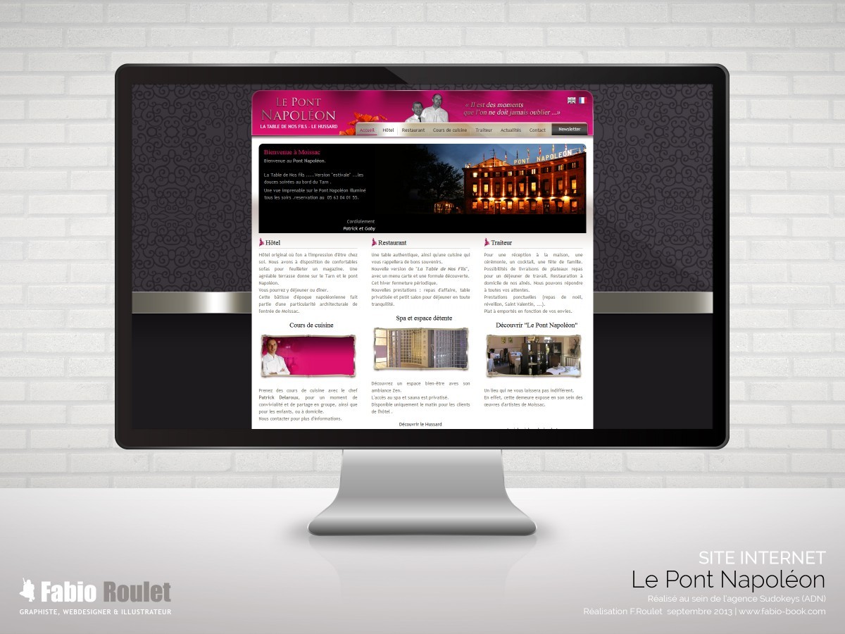 le-pont-napoleon.com Site internet