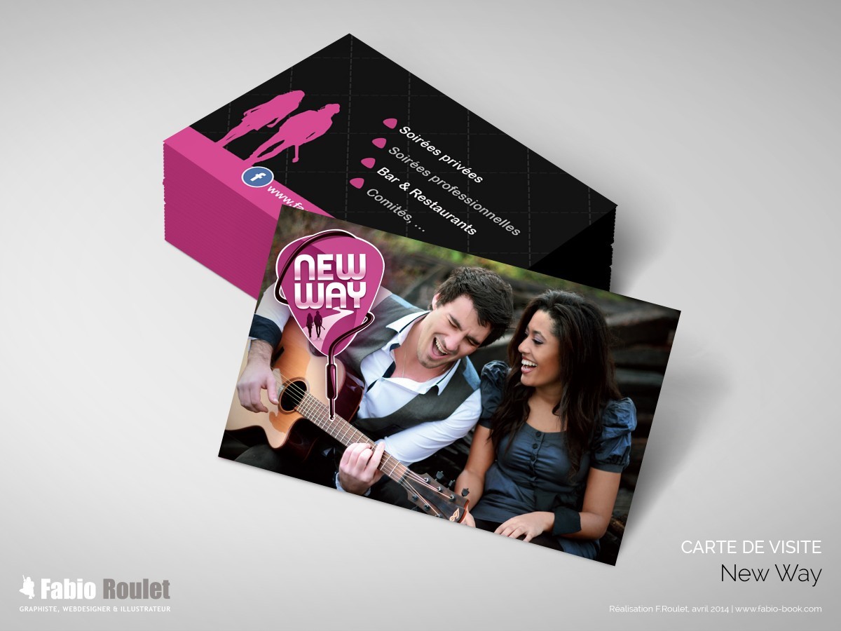 Carte de visite : New Way duo acoustic à Toulouse Carte de visite